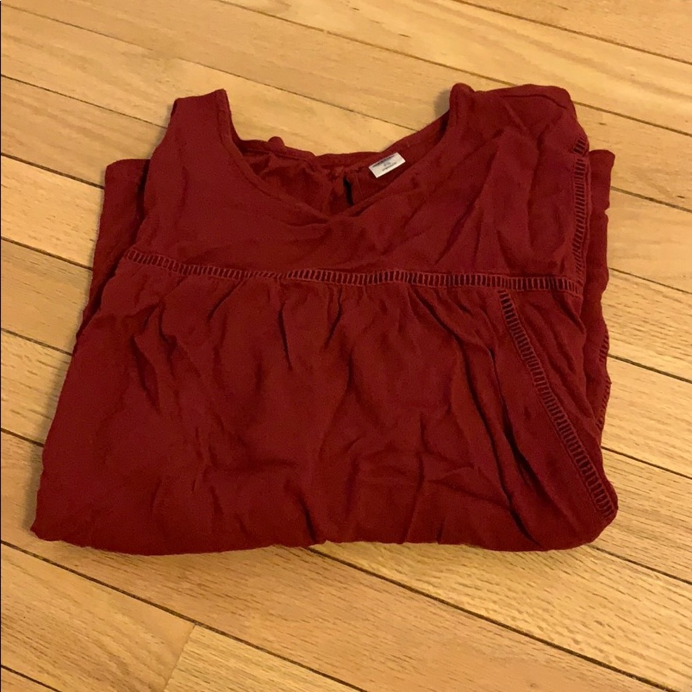 Old Navy Size Extra Large Maroon Blouse